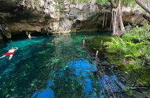 Tulum Area Guided Scooter Tour to 3 Cenote's, Snorkel/Swim & Local Lunch