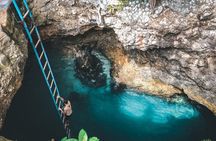 Parasailing, Blue Hole Mineral Spring, Seven Mile Beach