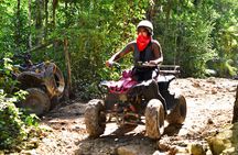 ATV's (shared), Ziplines & Cenote! Half-Day with Transportation from Cancun