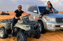 Evening desert safari with camel ride and BBQ dinner