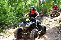 ATV's (shared), Ziplines & Cenote! Half-Day with Transportation from Cancun