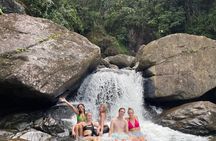 Waterfall Hike in Remote Area of El Yunque Rainforest; San Juan