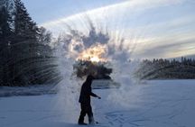 Winter Wonderland Hike in a National Park 