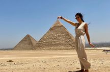 8Hours Tour Giza Pyramids,Egyptian Museum,Bazaar,Lunch&Camel Ride