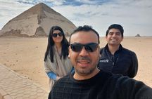 Dahshur 2 pyramids ,Sakkara step pyramids Memphis old city day tour from Cairo