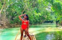 Jet Ski, Bamboo Rafting and Limestone Foot Massage Private Tour
