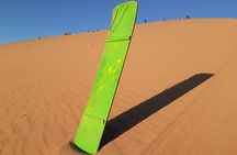 Sandboarding and sunset in Concón