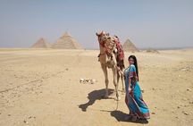 Giza pyramids ,Sphinx ,Egyptian Museum ,Camel Ride include entry fees