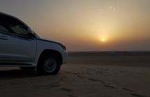 Doha: Sunrise /Sunset Desert Safari with Sand Boarding,Camel ride