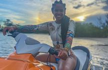 Jet Ski and Beach with Private Transportation from Montego bay Resorts