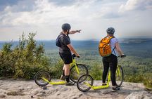 Scooter downhill tour from Děčínský Sněžník