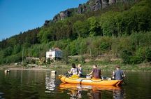 Rafting from Děčín to Bad Schandau and back on bikes