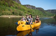 Canoeing on the Elbe river and Bike rental from Děčín to Schmilka
