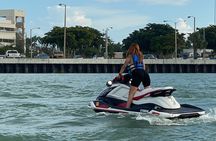 Jet Skiing in South Beach Miami with Pontoon Ride