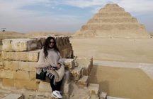 Giza Pyramids Sakkara Step Pyramid and Memphis Old City Private Tour