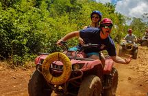 The Best Adrenaline Park! ATV´s Ziplines & Cenote swim experience from Cancun