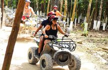 Experience ATV (shared) Ziplines & Cenote with Lunch from Cancún