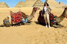 Private Tour Giza Pyramids, Egyptian Museum and local Bazaar from Giza or Cairo