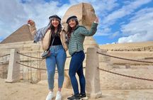 Cairo : Giza pyramids Sphinx Pyramid Inside & Professional Camera