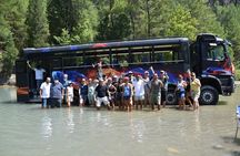 Monster Truck and Utv with rafting in Koprulu Park from Side
