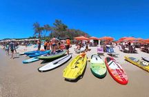 Excursion to the wild beach of Galenzana in Sup and Canoe