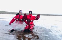 Arctic Day with Ice Fishing and Floating
