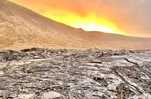 Volcano Hike and Blue Lagoon Including Admission Small Group Tour