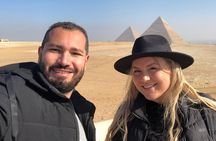 Private Giza pyramid,sphinx, Mummification temple& inside pyramid