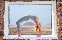 Hatha Yoga in Front of the Ocean and Inside the Volcano