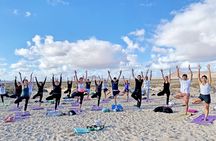 Hatha Yoga in Front of the Ocean and Inside the Volcano