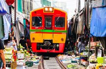 Maeklong Railway Market and Damnoen Saduak Floating Market Tour From Bangkok