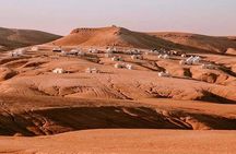 Experience the Agafay Desert -Camel Ride and Sunset Tea on The top of a Hill 