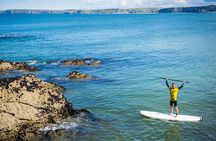 Paddleboarding Around Newquay's Coastline