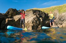 Paddleboarding Around Newquay's Coastline