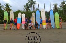 2-Hour Guided Surf Lesson in Playa Chaman Uvita Costa Rica