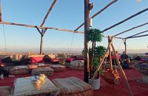 Experience the Agafay Desert -Camel Ride and Sunset Tea on The top of a Hill 