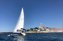Sailing practice around Rovinj peninsula 