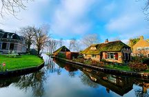 Day Tour Giethoorn, Afsluitdijk and Zaanse Schans with Boat Cruise