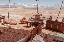 Agafay desert sunset camel ride Tour from Marrakech