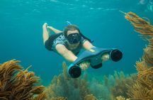 E-Snorkeling tour in Bonaire with easy Sea Scooters