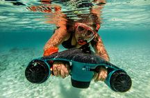 E-Snorkeling tour in Bonaire with easy Sea Scooters