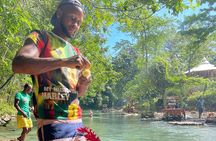 Private Bamboo Rafting, Limestone Massage and Hip Strip Tour 