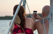 Catamaran Adventure: Sailing and Swimming in the Bacalar Lagoon