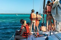 Catamaran Adventure: Sailing and Swimming in the Bacalar Lagoon