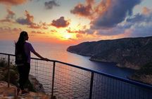Zakynthos Sunset Tour with Greek night to Kampi