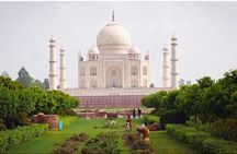 Sunrise Taj Mahal, Agra Fort, Red Taj and Moonlit Garden Private Tour