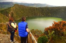 Guatavita lake & town from Bogotá