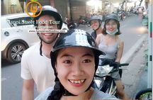 Hanoi old quarter sightseeing & street food eating by Motorcycle