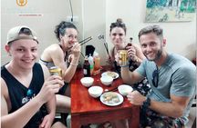 Hanoi old quarter sightseeing & street food eating by Motorcycle