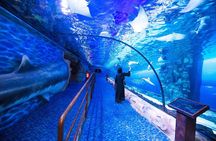 Burj Khalifa, Dubai Aquarium & UWZ with Penguin Cove Tickets
